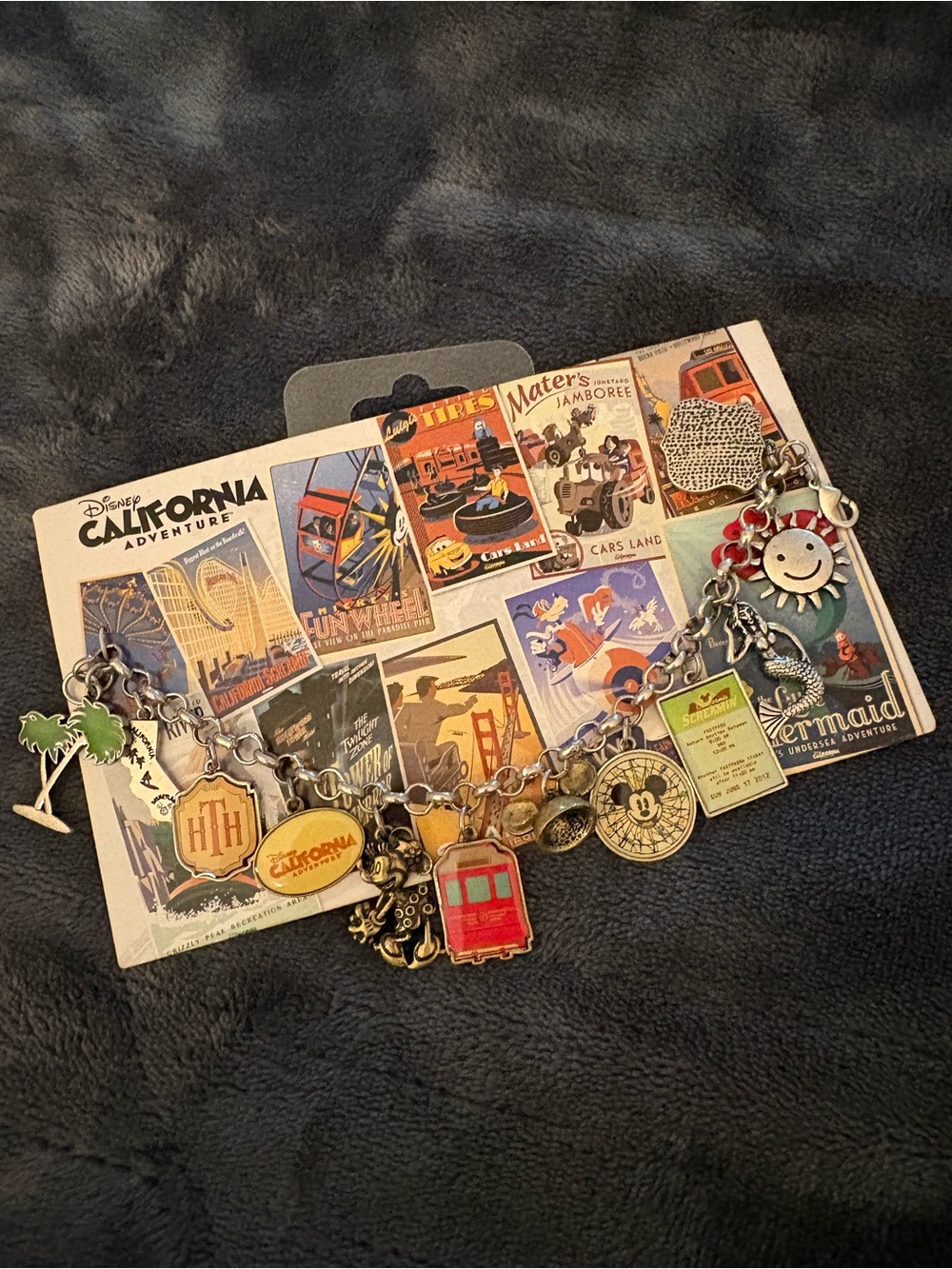 Rare Retired Disney Parks Collectible Charm Bracelet